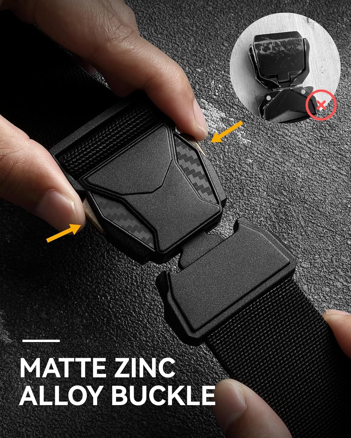 CHAOREN Ratchet Belt Replacement Strap 1 3/8”, Leather Belt Strap for 40MM Slide Click Buckle - Image 3